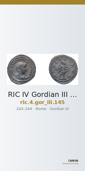 RIC IV Gordian III 145 — CANOA