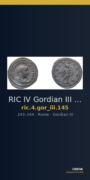 RIC IV Gordian III 145 — CANOA