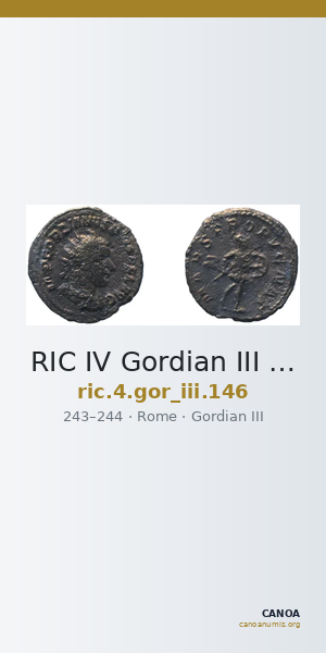 RIC IV Gordian III 146 — CANOA