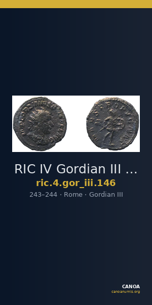 RIC IV Gordian III 146 — CANOA