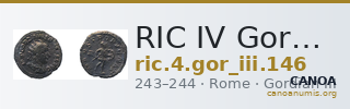 RIC IV Gordian III 146 — CANOA