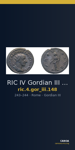 RIC IV Gordian III 148 — CANOA