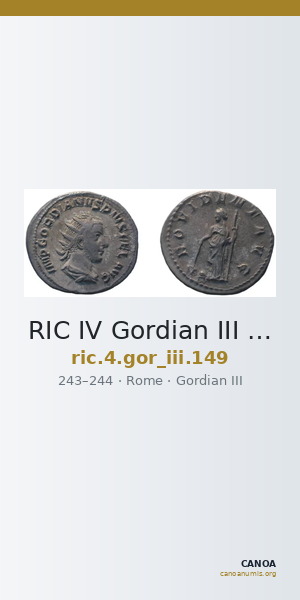 RIC IV Gordian III 149 — CANOA