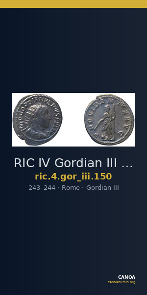 RIC IV Gordian III 150 — CANOA