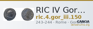 RIC IV Gordian III 150 — CANOA