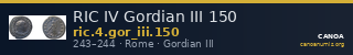 RIC IV Gordian III 150 — CANOA