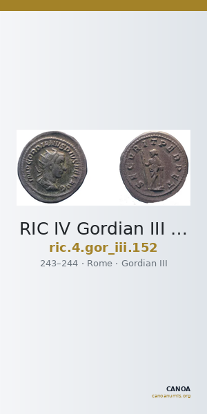 RIC IV Gordian III 152 — CANOA