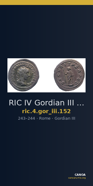 RIC IV Gordian III 152 — CANOA