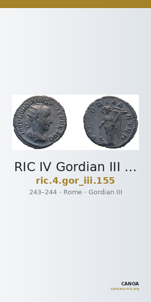 RIC IV Gordian III 155 — CANOA