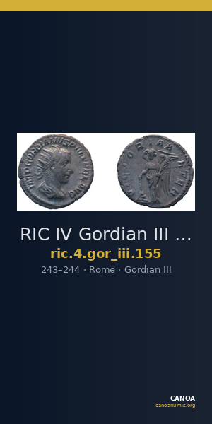 RIC IV Gordian III 155 — CANOA