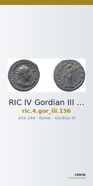 RIC IV Gordian III 156 — CANOA