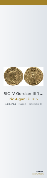 RIC IV Gordian III 165 — CANOA
