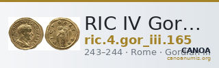 RIC IV Gordian III 165 — CANOA