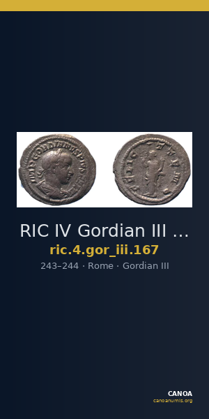 RIC IV Gordian III 167 — CANOA