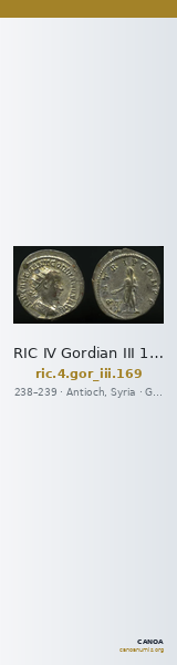 RIC IV Gordian III 169 — CANOA