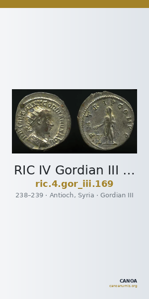 RIC IV Gordian III 169 — CANOA
