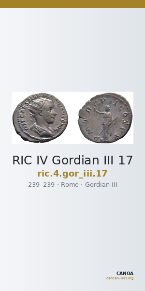 RIC IV Gordian III 17 — CANOA