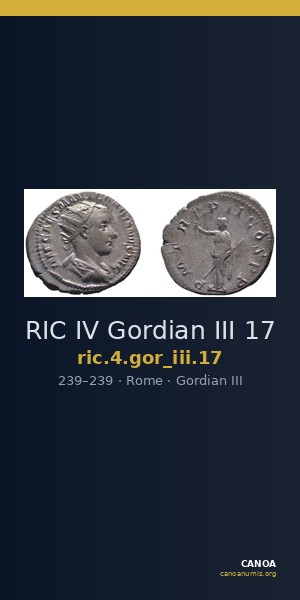 RIC IV Gordian III 17 — CANOA