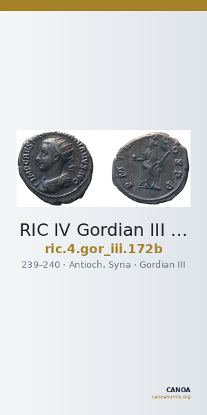 RIC IV Gordian III 172b — CANOA