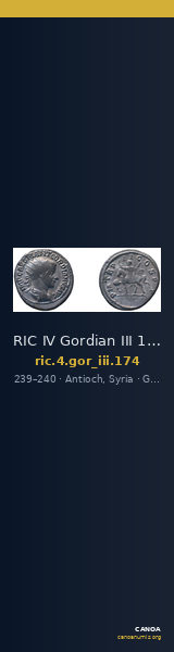 RIC IV Gordian III 174 — CANOA