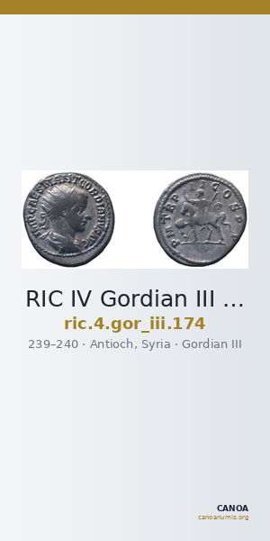RIC IV Gordian III 174 — CANOA