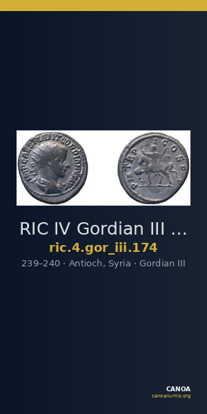 RIC IV Gordian III 174 — CANOA