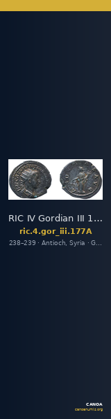 RIC IV Gordian III 177A — CANOA