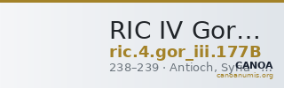 RIC IV Gordian III 177B — CANOA