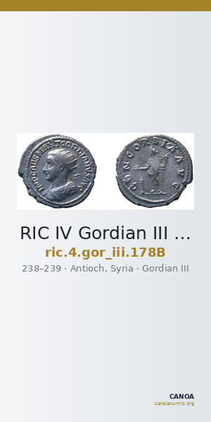 RIC IV Gordian III 178B — CANOA