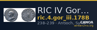 RIC IV Gordian III 178B — CANOA