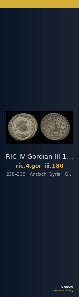 RIC IV Gordian III 180 — CANOA