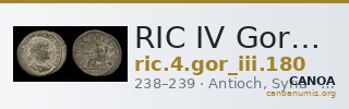 RIC IV Gordian III 180 — CANOA