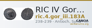 RIC IV Gordian III 183A — CANOA