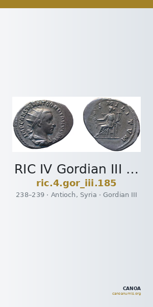 RIC IV Gordian III 185 — CANOA