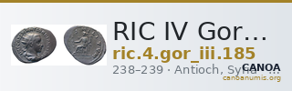 RIC IV Gordian III 185 — CANOA