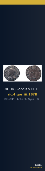 RIC IV Gordian III 187B — CANOA