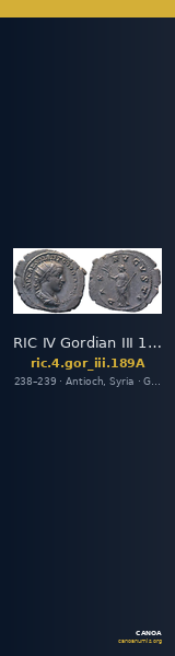 RIC IV Gordian III 189A — CANOA