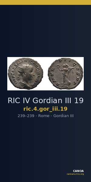 RIC IV Gordian III 19 — CANOA