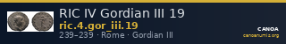RIC IV Gordian III 19 — CANOA