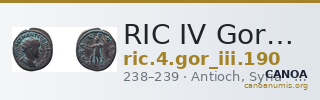 RIC IV Gordian III 190 — CANOA