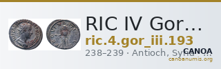 RIC IV Gordian III 193 — CANOA