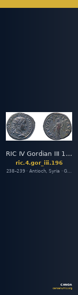 RIC IV Gordian III 196 — CANOA