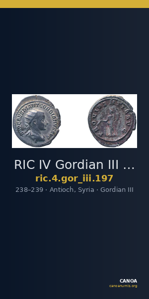 RIC IV Gordian III 197 — CANOA