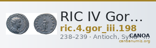 RIC IV Gordian III 198 — CANOA