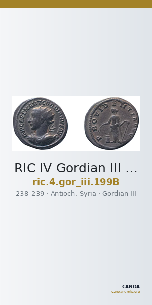 RIC IV Gordian III 199B — CANOA