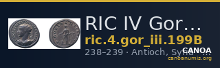 RIC IV Gordian III 199B — CANOA