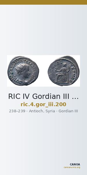 RIC IV Gordian III 200 — CANOA