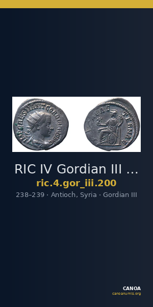 RIC IV Gordian III 200 — CANOA