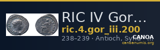 RIC IV Gordian III 200 — CANOA