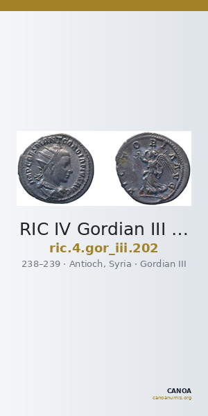 RIC IV Gordian III 202 — CANOA